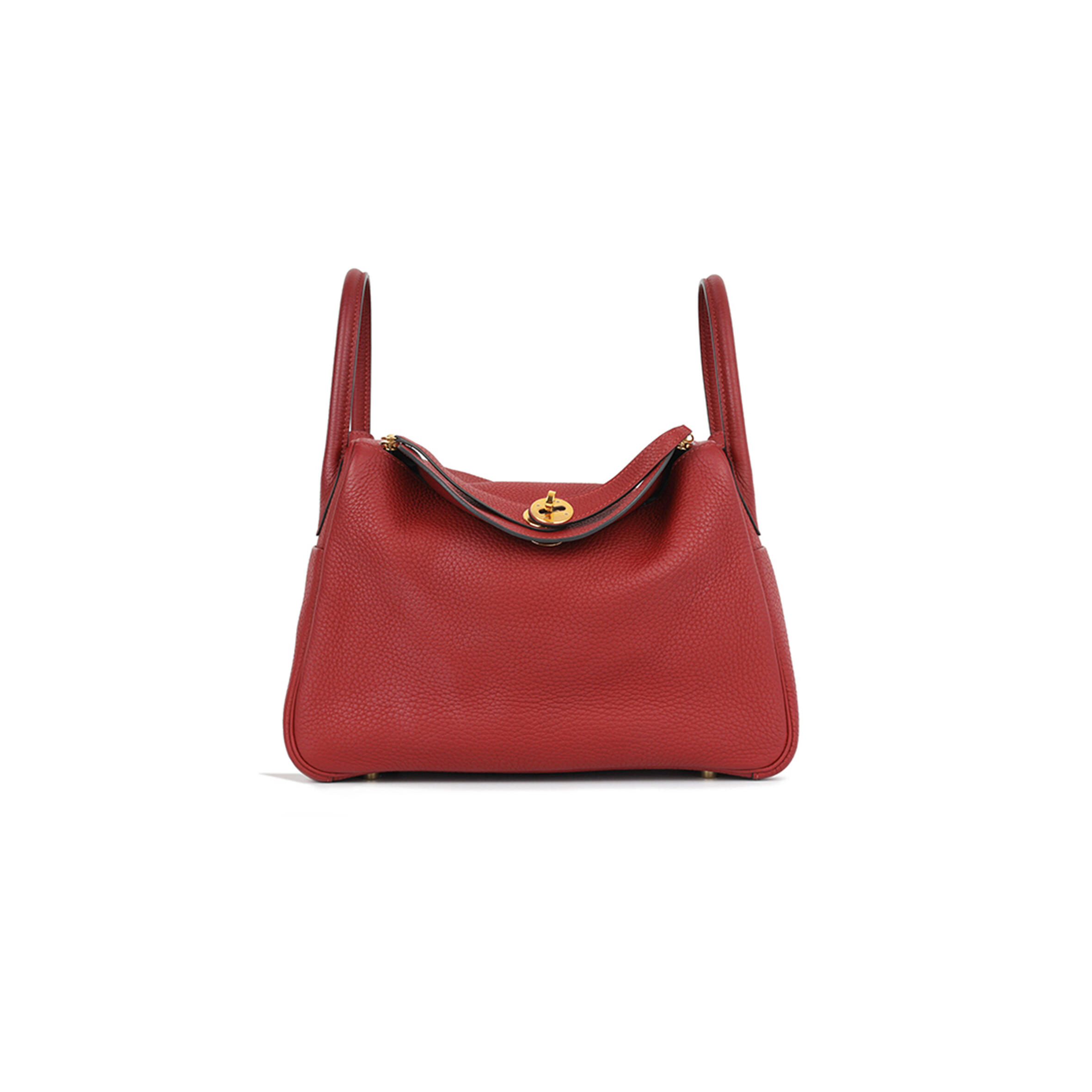 H**mes MASTER LINDY 30 ROUGE GRENAT CLEMENCE (30*19*16cm)